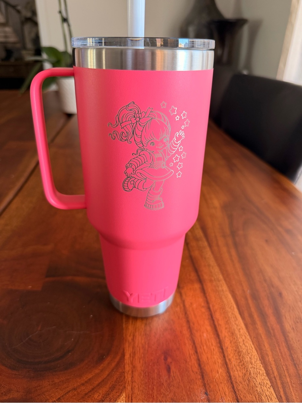 Rainbow brite & twink YETI Pink Stainless Steel Travel Mug with Handle